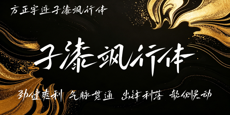 方正字迹-子漆飒行体